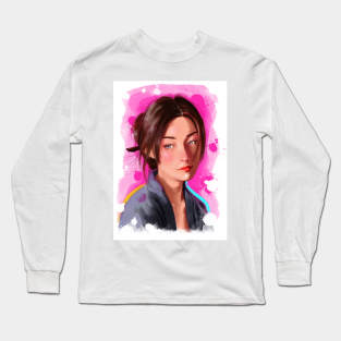 A Portrait in Bloom Long Sleeve T-Shirt